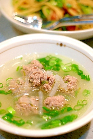 肉団子の中華スープ レシピ・作り方